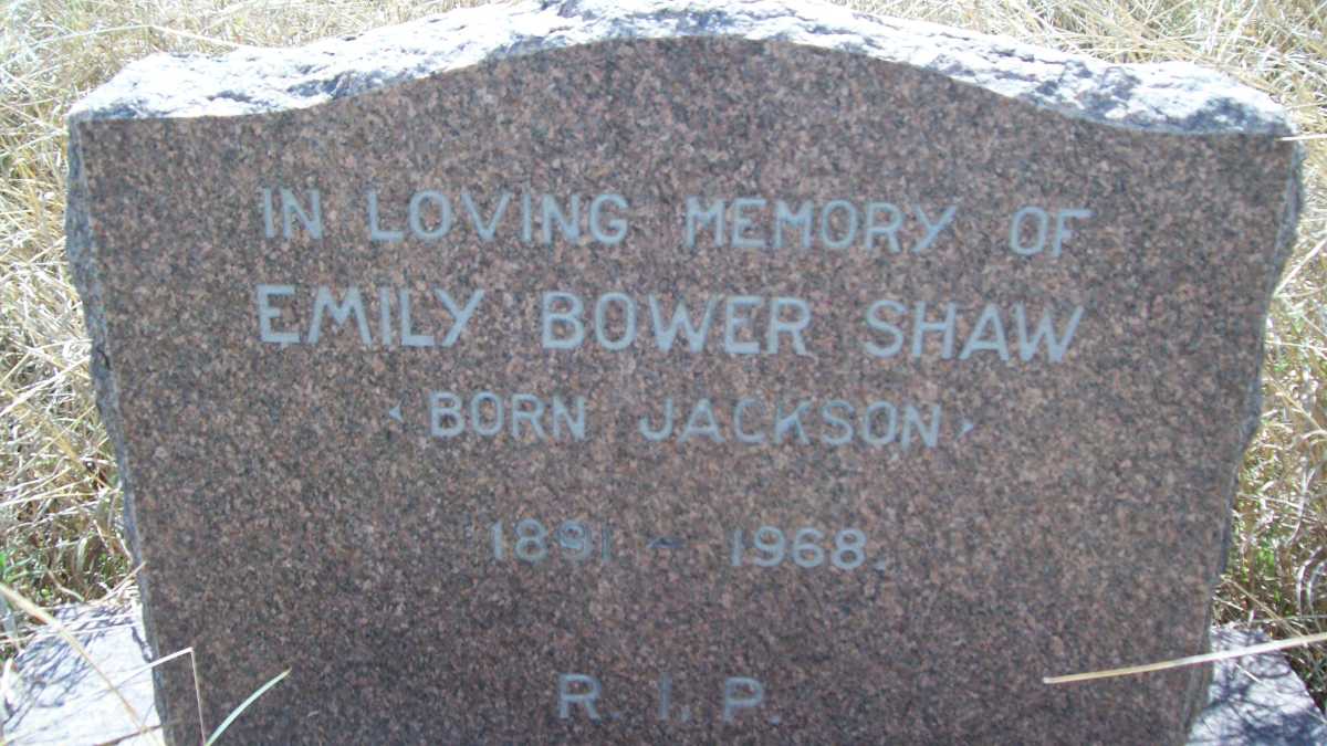 SHAW Emily Bower Shaw nee JACKSON 1891-1968