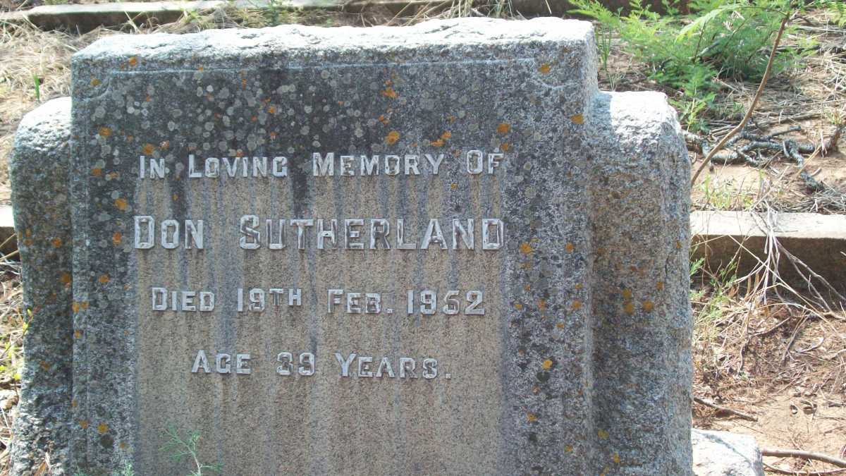 SUTHERLAND Don -1952