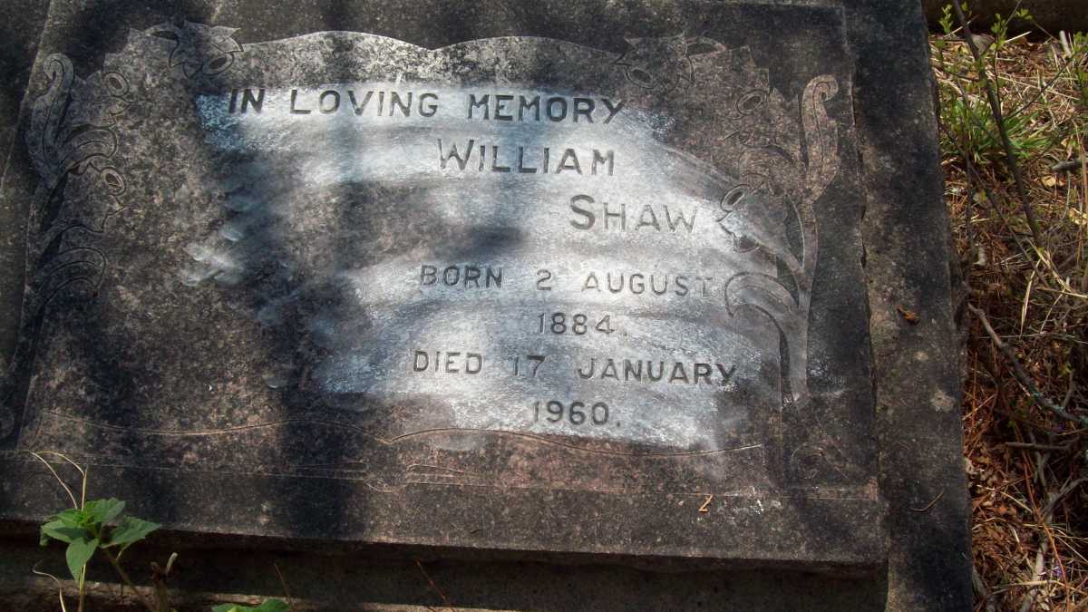 SHAW William 1884-1960