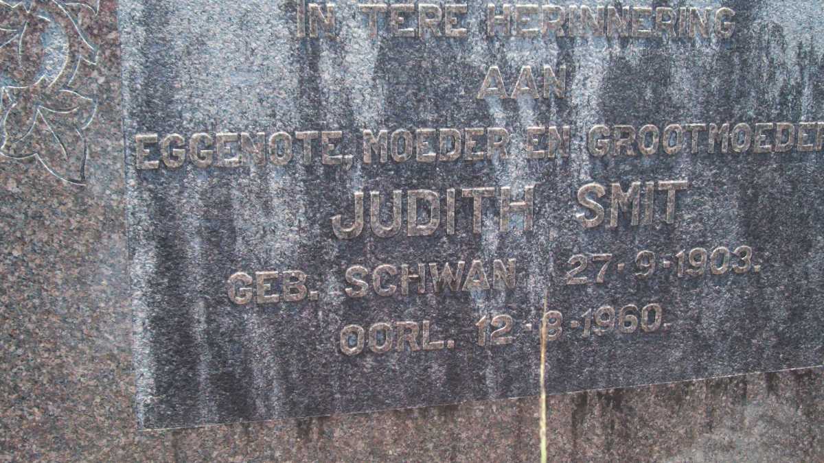 SMIT Judith nee SCHWAN 1903-1960