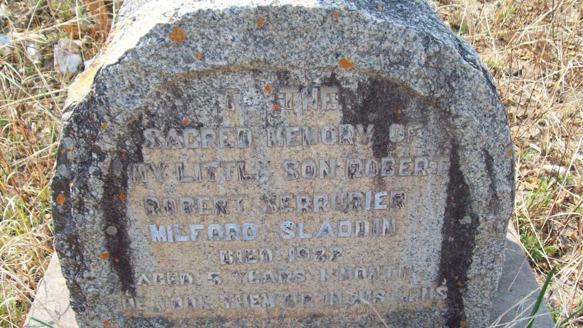 SLADDIN Robert Serrurier Milford -1922