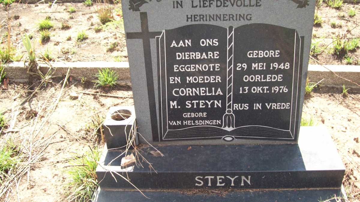 STEYN Cornelia M. nee VAN HELSDINGEN 1948-1976