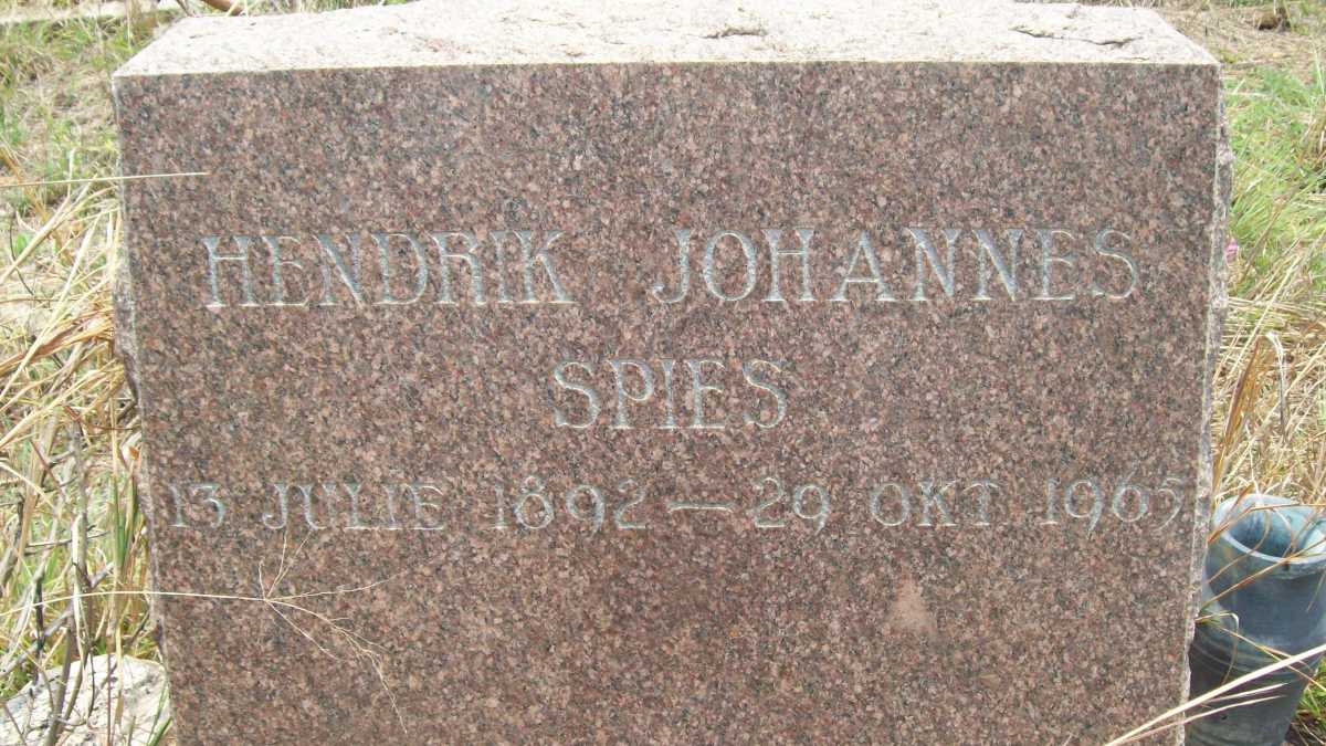 SPIES Hendrik Johannes 1902-1967