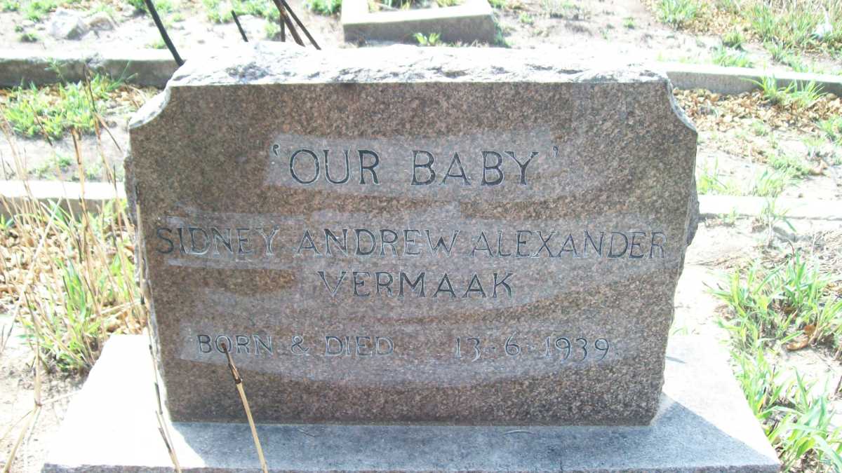 VERMAAK Sydney Andrew Alexander 1939-1939