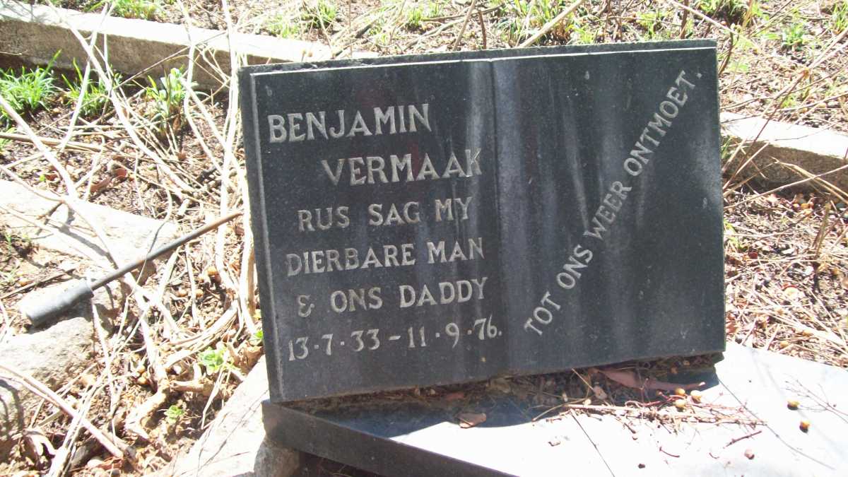 VERMAAK Benjamin  1933-1976