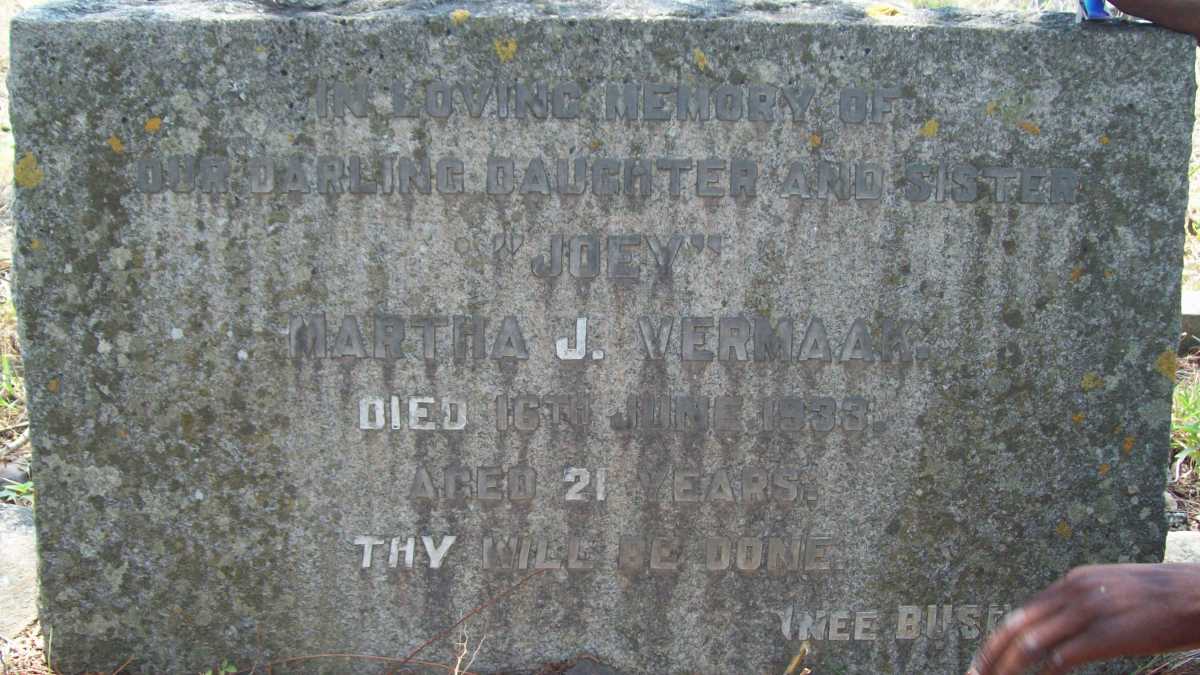 VERMAAK Martha J. -1933