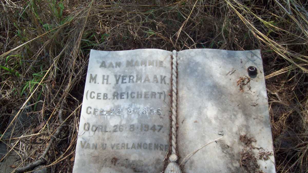 VERMAAK M.H. nee REICHERT 18??-1947