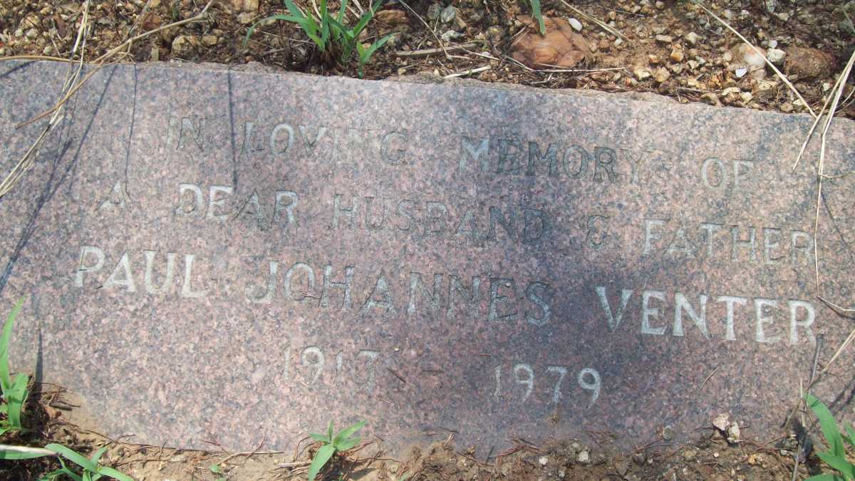 VENTER Paul Johannes 1913-1979