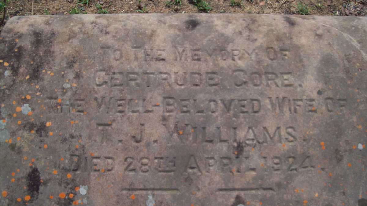 WILLIAMS Gertrude Gore -1924