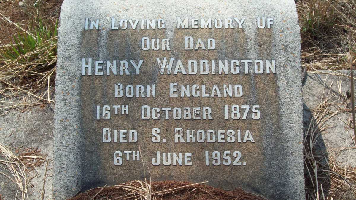 WADDINGTON Henry 1875-1952