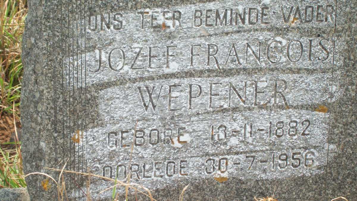 WEPENER Jozef Francois 1882-1956