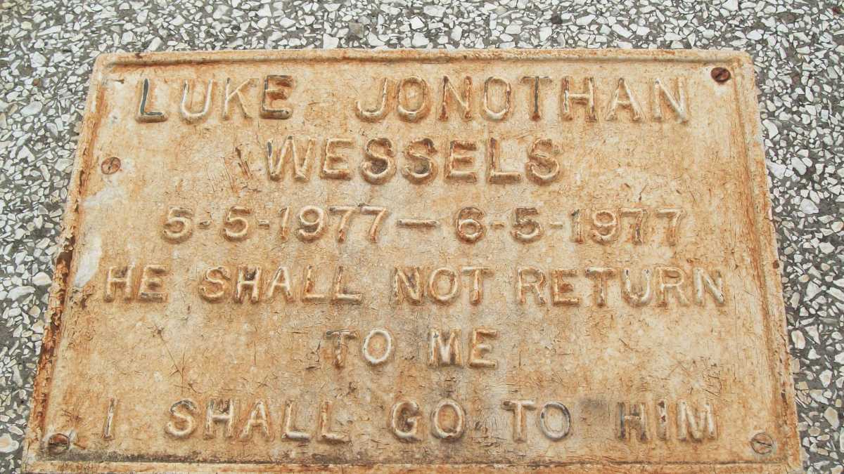 WESSELS Luke Jonothan 1977-1977