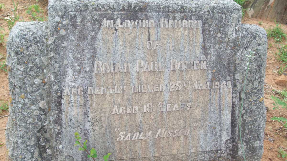 BOWEN Brian Paul -1949
