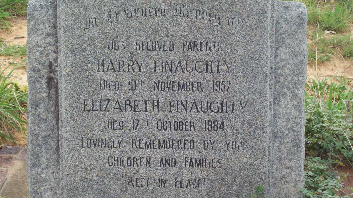 FINAUGHTY Harry -1957 &amp; Elizabeth -1984