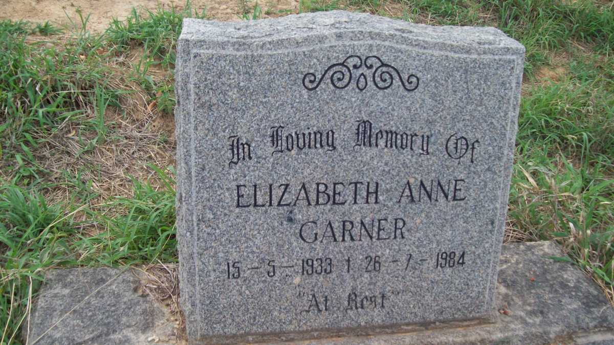 GARNER Elizabeth Anne 1933-1984
