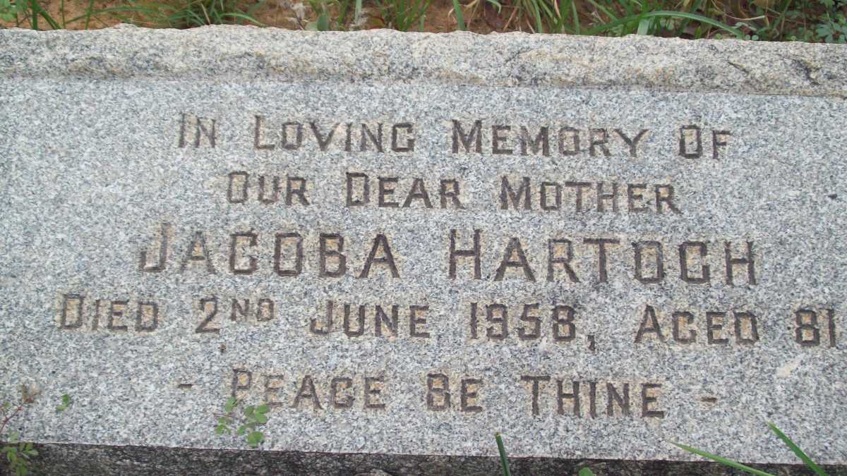 HARTOCH Jacoba -1958