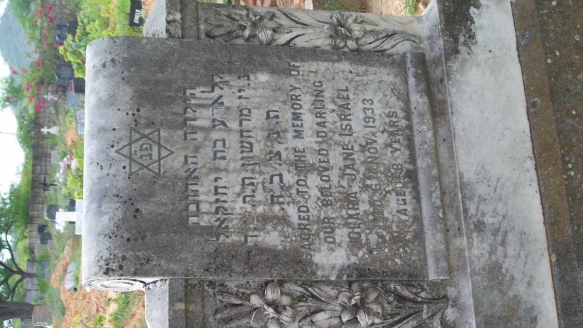 ISRAEL Clara Jane -1933