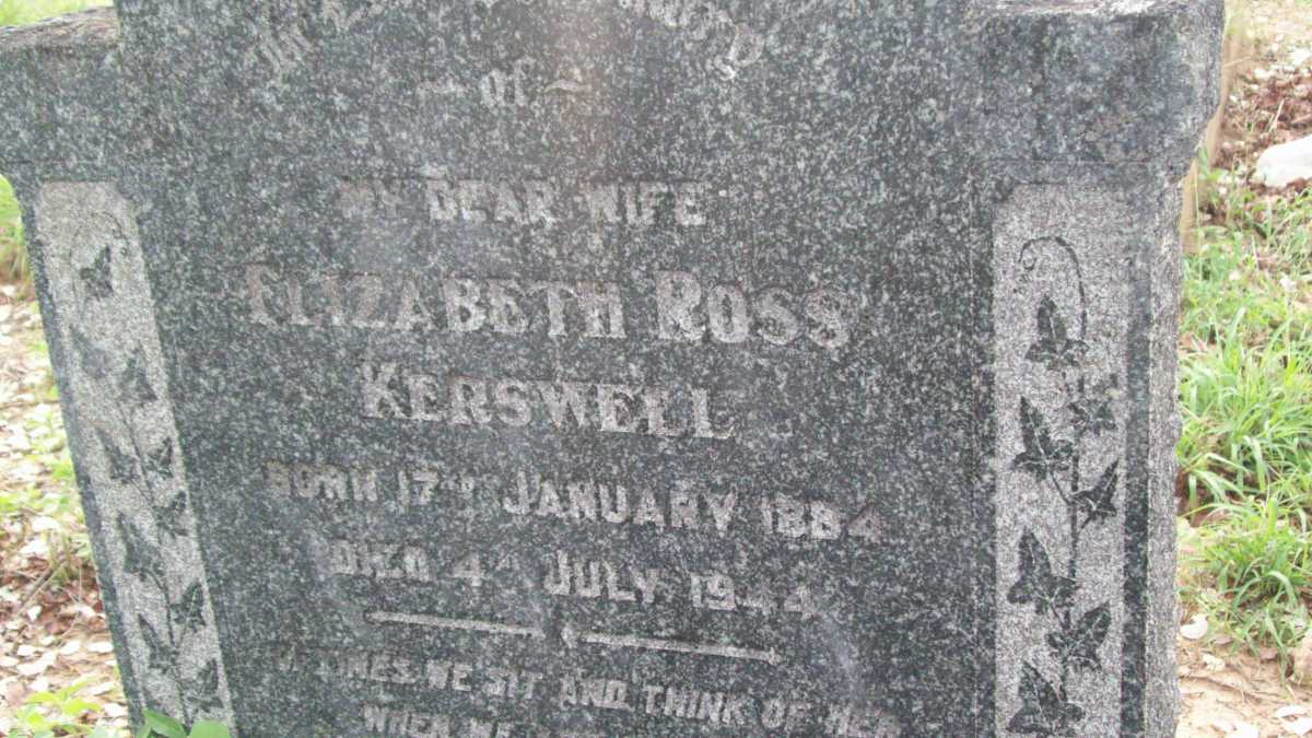 KERSWELL Elizabeth Ross 1884-1944