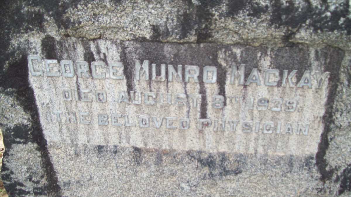 MACKAY George Munro -1939