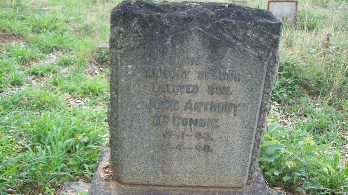 McCOMBIE John Anthony 1943-1949
