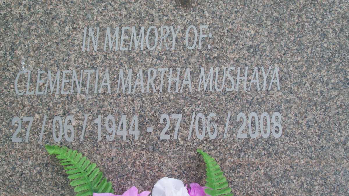 MUSHAYA Clementia Martha 1944-2008