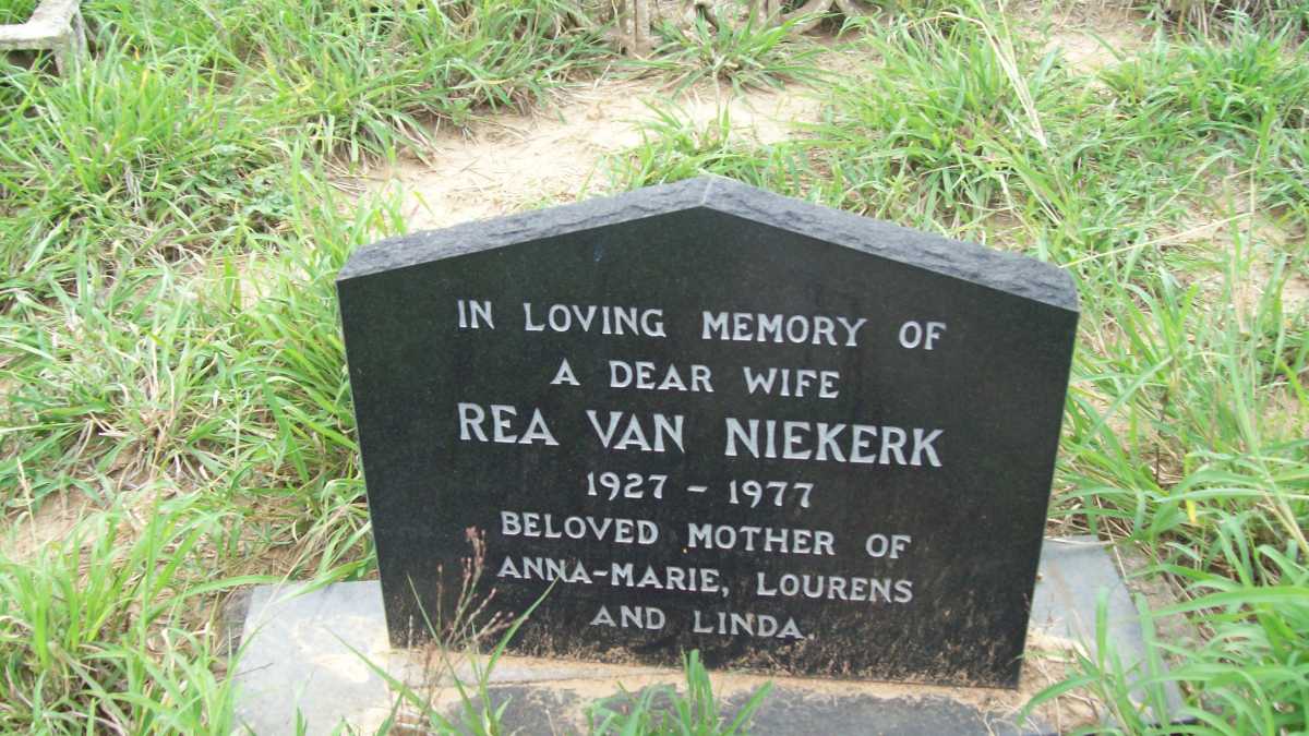NIEKERK Rea, van 1927-1977