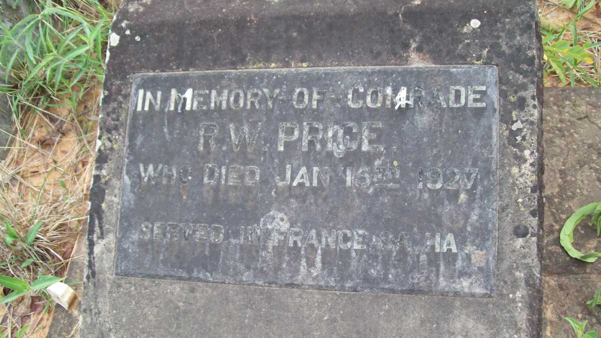 PRICE R.W.  -1927