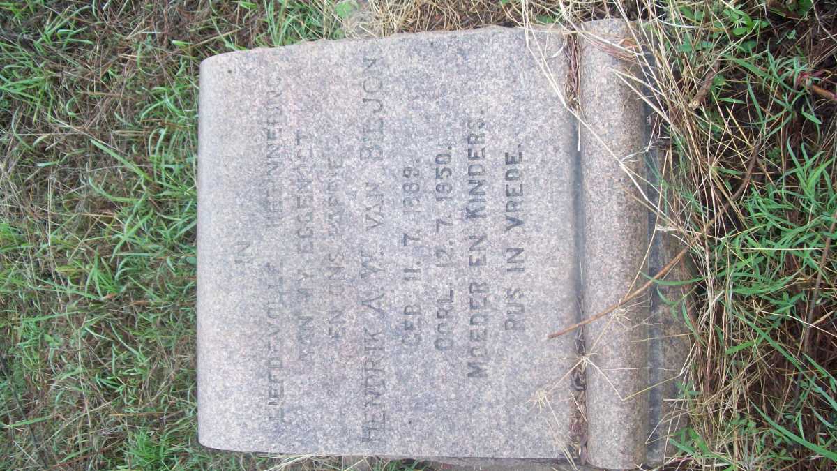 BILJON Hendrik A.W., van 1889-1950