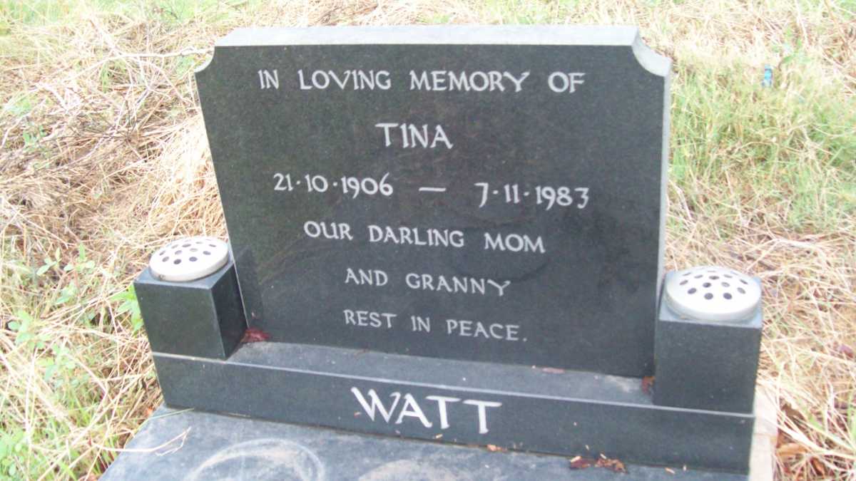 WATT Tina 1906-1983