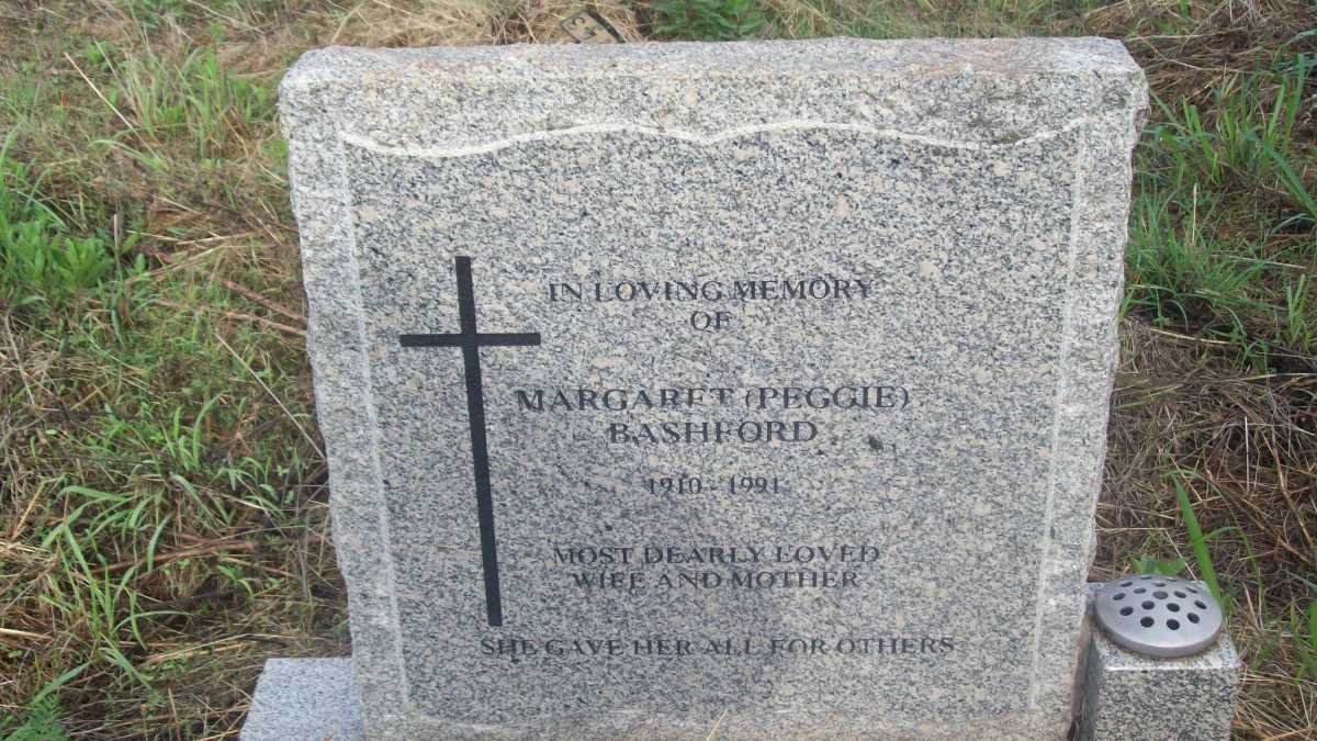 BASHFORD Margaret 1910-1991