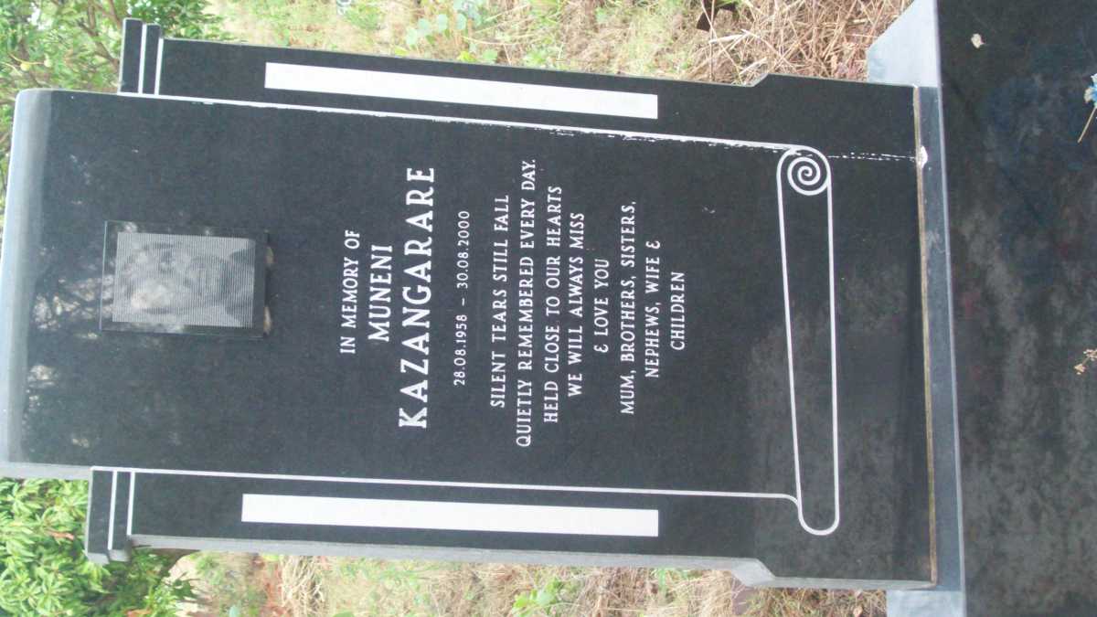 KAZANGARARE Muneni 1958-2000