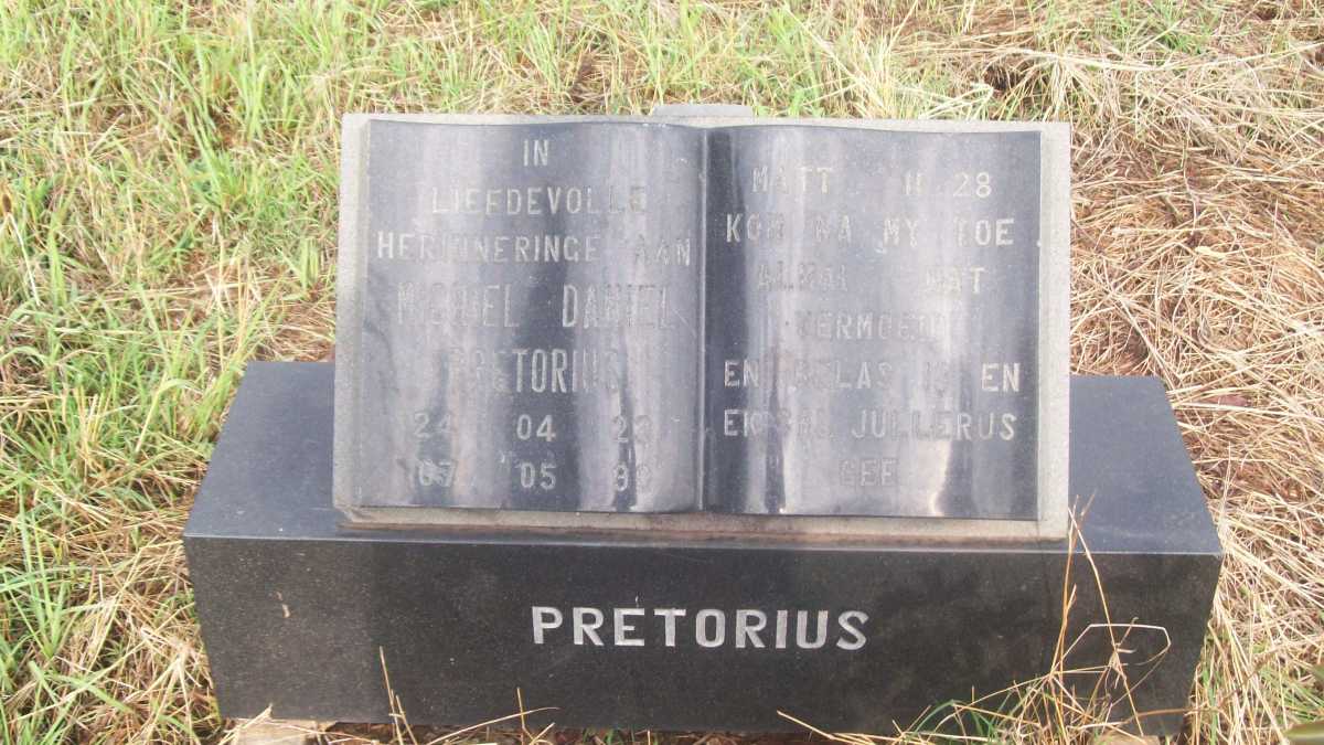 PRETORIUS Michel Daniel 1923-1990