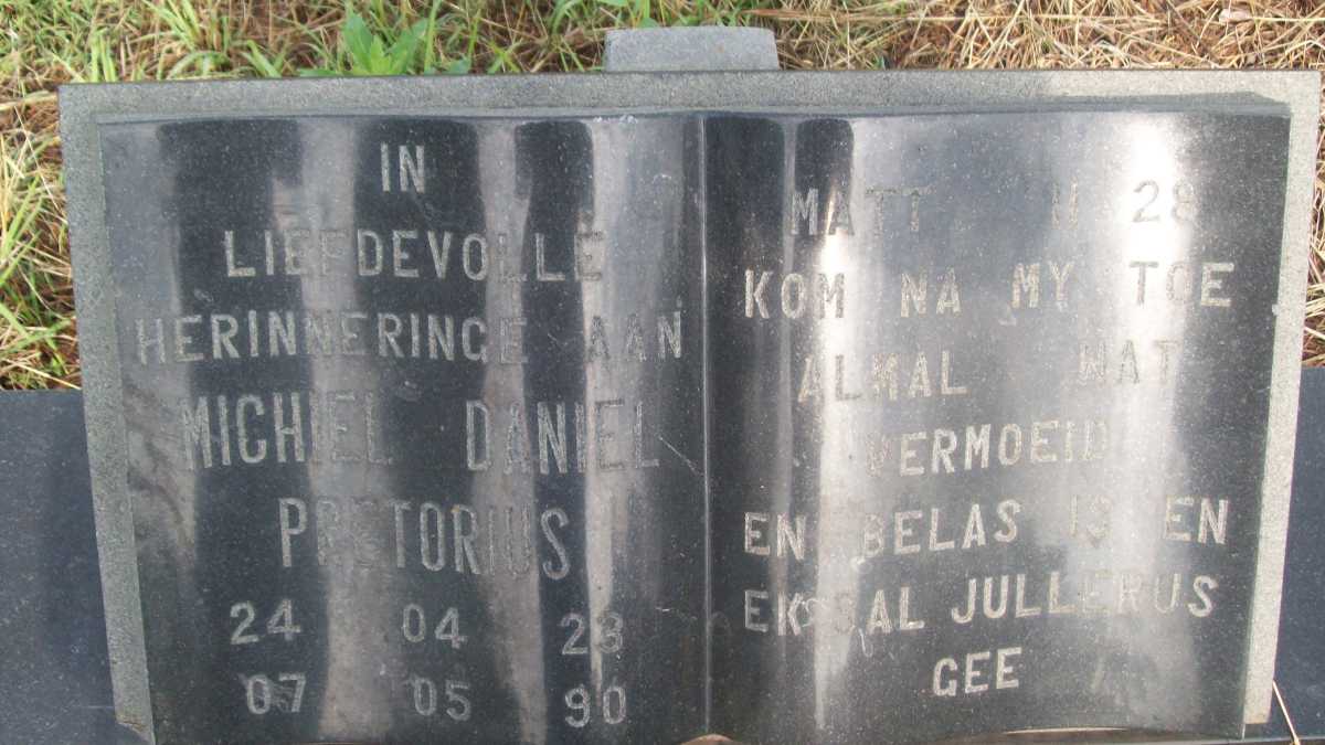 PRETORIUS Michel Daniel 1923-1990