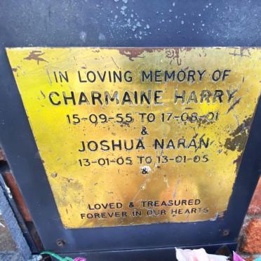 HARRY Charmaine 1955-2001:: NARAN Joshua ??05-??05