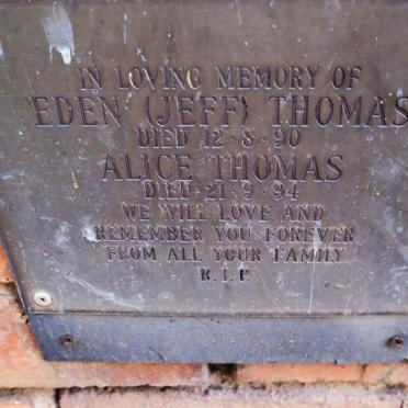THOMAS Eden 1990 & Alice 1994