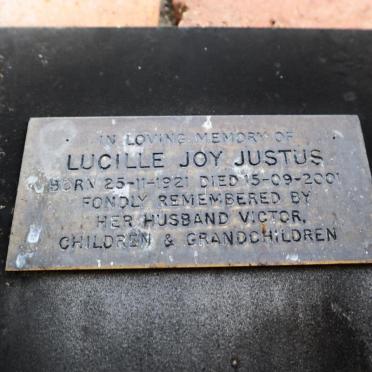 JUSTUS Lucille Joy 1921-2001