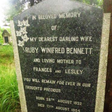 BENNETT Ruby Winifred 1932-1954