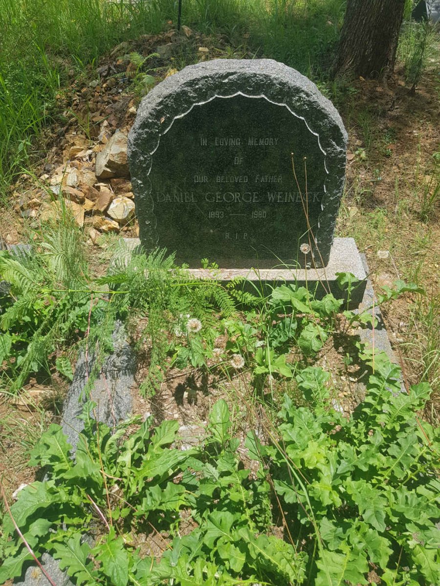 WEINECK Daniel George 1893-1980