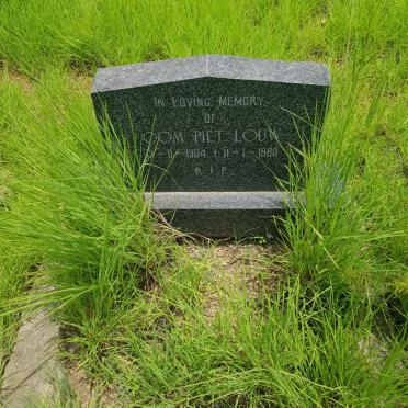 LOUW Piet 1904-1980