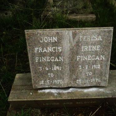 FINEGAN John Francis 1891-1970 & Teresa Irene 1912-1976