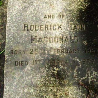 MACDONALD Iain Michael 1850-1953 :: MACDONALD Roderick Iain 1957-1977_1