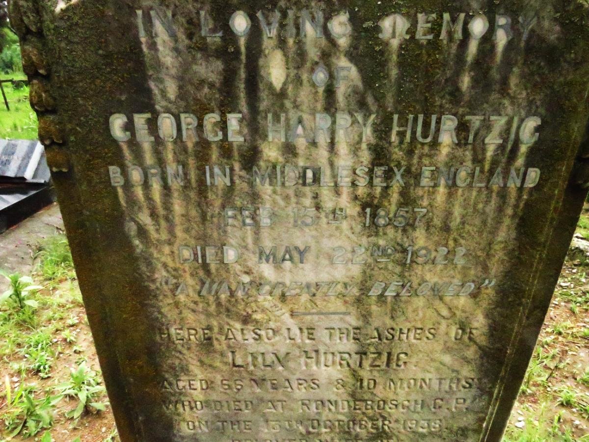 HURTZIC George Harry 1857-1922 & Lily -1938_1