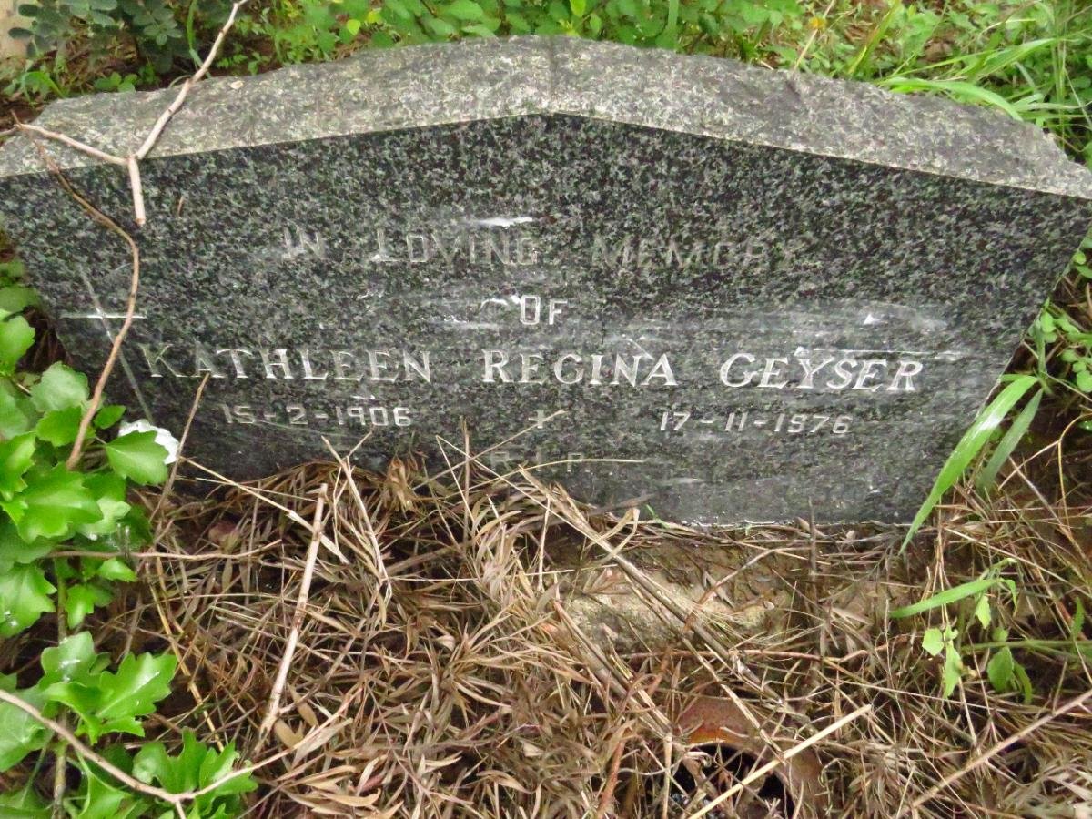 GEYSER Kathleen Regina 1906-1976
