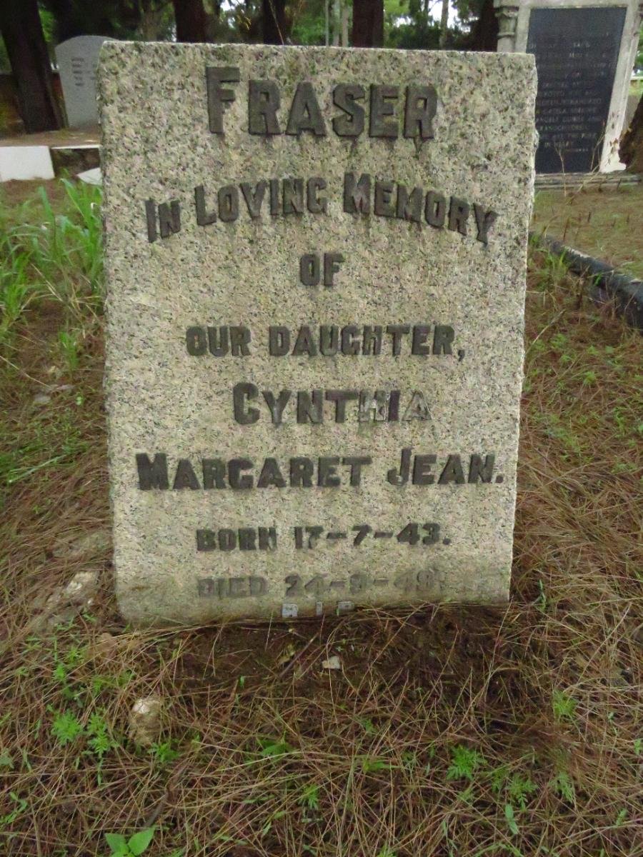 FRASER Cynthia Margaret Jean 1943-1949