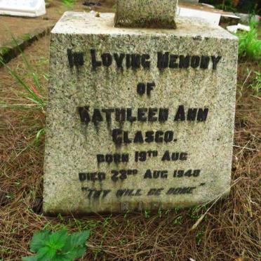GLASGO Kathleen Ann 1948-1948