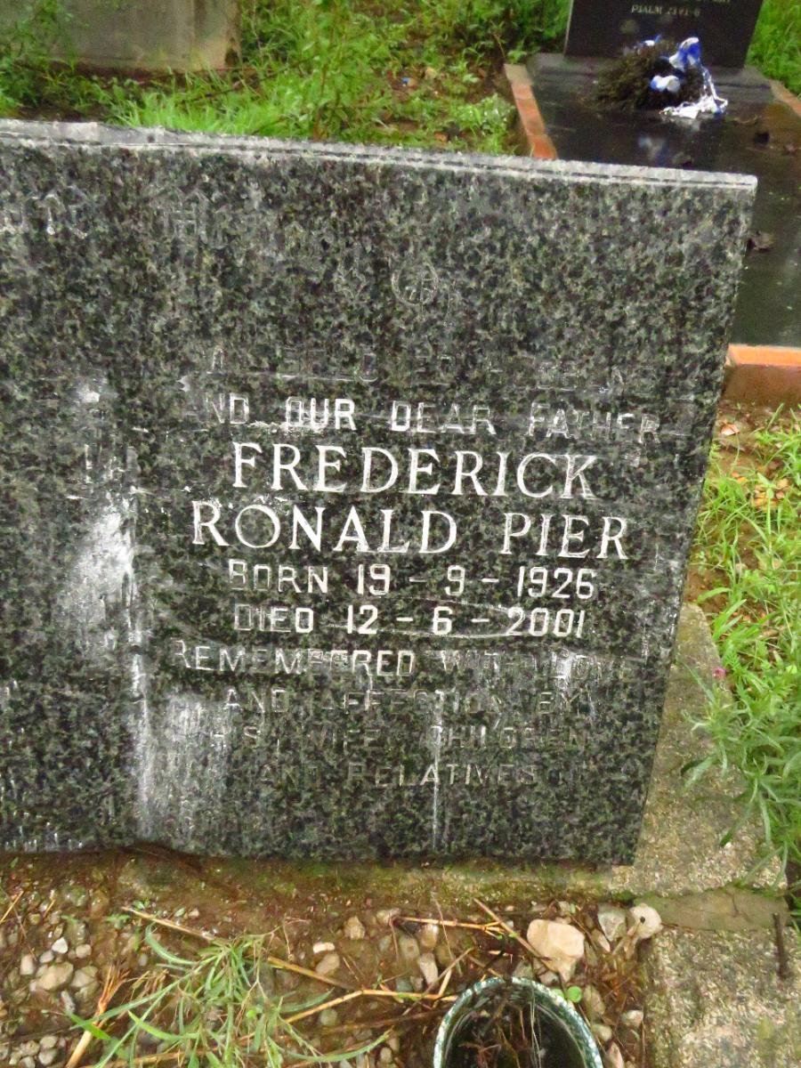 PIER Frederick Ronald 1926-2001