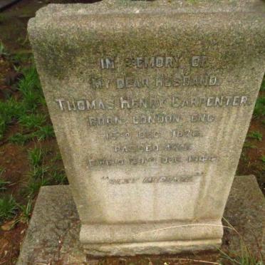 CARPENTER Thomas Henry 1876-1944