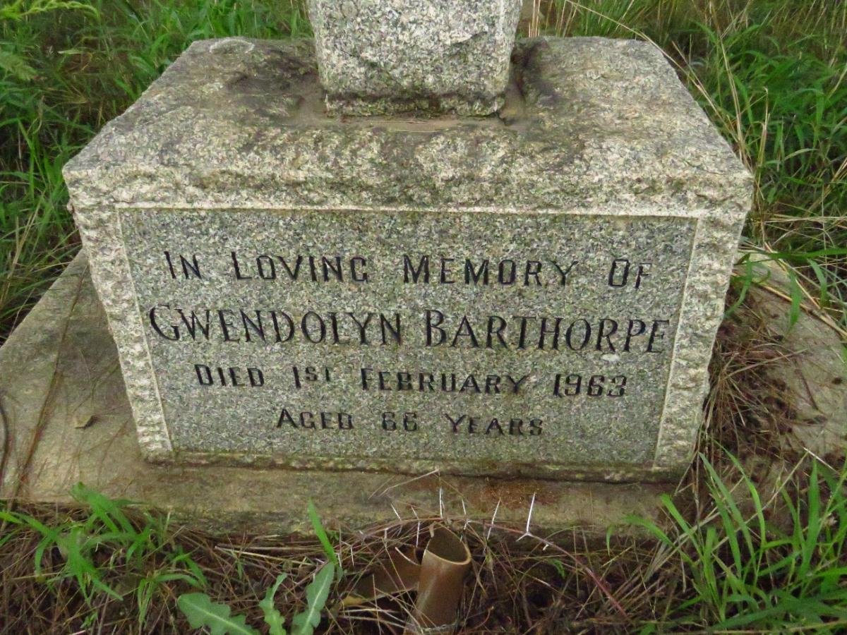 BARTHORPE Gwendolyn -1963