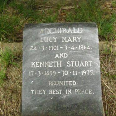 ARCHIBALD Kenneth Stuart 1899-1975 & Lucy Mary 1901-1964