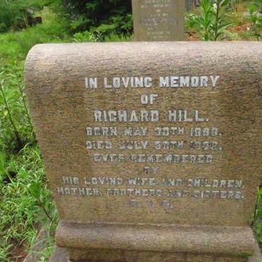 HILL Richard 1898-1936